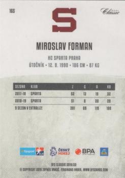 2019-20 OFS Classic - EXPO Pardubice #165 Miroslav Forman Back