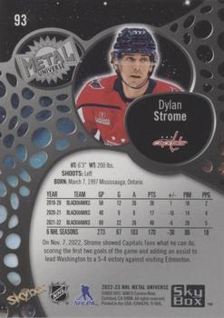 2022-23 SkyBox Metal Universe - Spectrum FX #93 Dylan Strome Back