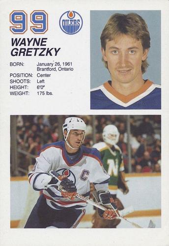 1985-86 Edmonton Oilers #NNO Wayne Gretzky Front