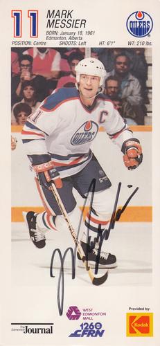 1989-90 West Edmonton Mall Edmonton Oilers #NNO Mark Messier Front