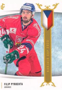 2024 Legendary Cards Expectations Road to Prague - Karjala Cup 2023 #EHK-18 Filip Pyrochta Front