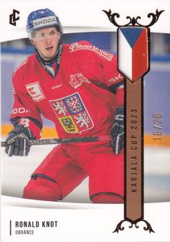 2024 Legendary Cards Expectations Road to Prague - Karjala Cup 2023 Gold #EHK-07 Ronald Knot Front