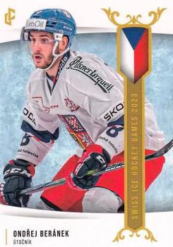 2024 Legendary Cards Expectations Road to Prague - Swiss Ice Hockey Games 2023 #EHS-02 Ondrej Beranek Front