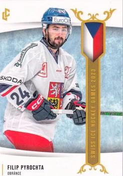 2024 Legendary Cards Expectations Road to Prague - Swiss Ice Hockey Games 2023 #EHS-06 Filip Pyrochta Front