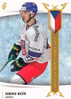 2024 Legendary Cards Expectations Road to Prague - Swiss Ice Hockey Games 2023 #EHS-12 Dominik Masin Front