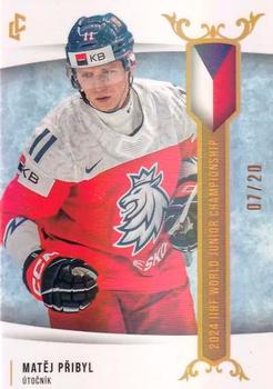 2024 Legendary Cards Expectations Road to Prague - IIHF World Junior Championship 2024 Rainbow #U20-08 Matej Pribyl Front