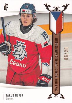 2024 Legendary Cards Expectations Road to Prague - IIHF World Junior Championship 2024 Gold #U20-11 Jakub Hujer Front
