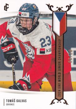 2024 Legendary Cards Expectations Road to Prague - IIHF World Junior Championship 2024 Gold #U20-18 Tomas Galvas Front