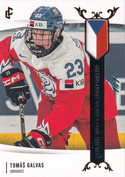 2024 Legendary Cards Expectations Road to Prague - IIHF World Junior Championship 2024 Turquoise #U20-18 Tomas Galvas Front