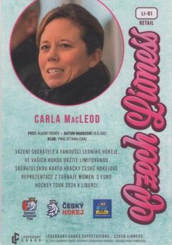 2024 Legendary Cards Expectations Road to Prague - Czech Lioness #LI-01 Carla MacLeod Back