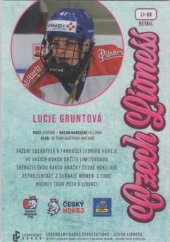 2024 Legendary Cards Expectations Road to Prague - Czech Lioness #LI-08 Lucie Gruntova Back
