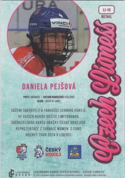 2024 Legendary Cards Expectations Road to Prague - Czech Lioness #LI-12 Daniela Pejsova Back