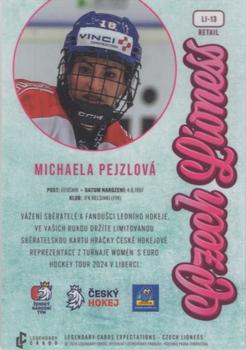2024 Legendary Cards Expectations Road to Prague - Czech Lioness #LI-13 Michaela Pejzlova Back