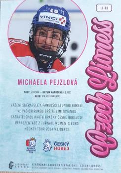 2024 Legendary Cards Expectations Road to Prague - Czech Lioness Gold #LI-13 Michaela Pejzlova Back
