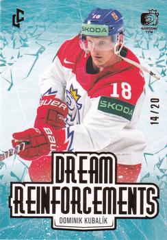 2024 Legendary Cards Expectations Road to Prague - Dream Reinforcements Gold #DR-10 Dominik Kubalik Front