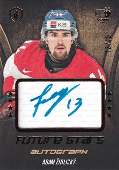 2024 Legendary Cards Expectations Road to Prague - Future Stars Autograph Gold #FSA-08 Adam Zidlicky Front
