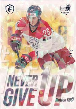 2024 Legendary Cards Expectations Road to Prague - Never Give Up Ice Floes #NGU-21 Matteo Koci Front