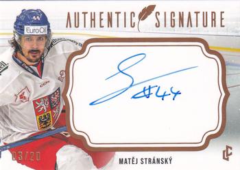 2024 Legendary Cards Expectations Road to Prague - Authentic Signature Gold #AS-12 Matej Stransky Front