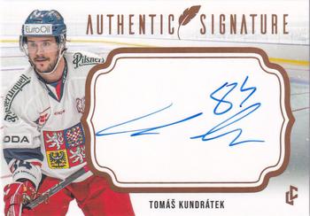 2024 Legendary Cards Expectations Road to Prague - Authentic Signature Gold #AS-32 Tomas Kundratek Front