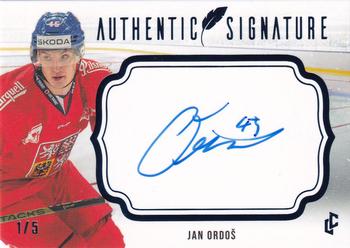 2024 Legendary Cards Expectations Road to Prague - Authentic Signature Blue #AS-25 Jan Ordos Front