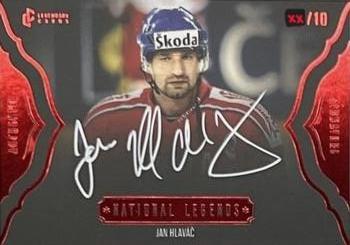 2024 Legendary Cards Expectations Road to Prague - National Legends Authentic Signature Red #NL-07 Jan Hlavac Front