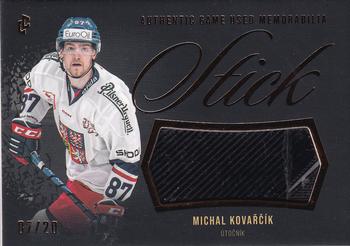 2024 Legendary Cards Expectations Road to Prague - Stick Authentic Game Used Memorabilia Gold #GUM-03 Michal Kovarcik Front