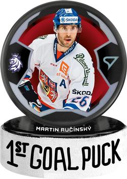 2024 SportZoo Hokejové Česko - 1st Goal Puck #GP-14 Martin Rucinsky Front