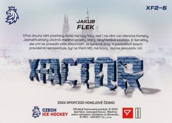 2024 SportZoo Hokejové Česko - X-Factor - Level 2 #XF2-6 Jakub Flek Back