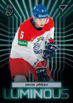 2024 SportZoo Hokejové Česko - Luminous #LS-07 David Jiricek Front