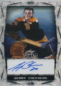 2024 Leaf Metal Hockey Legends - Base Autographs PETG Acetate Crystal #BA-GC1 Gerry Cheevers Front