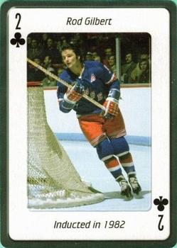 2006 Hockey Hall of Fame Playing Cards #2♣ Rod Gilbert Front