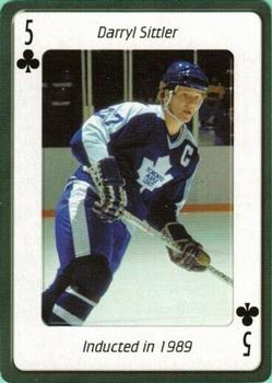 2006 Hockey Hall of Fame Playing Cards #5♣ Darryl Sittler Front