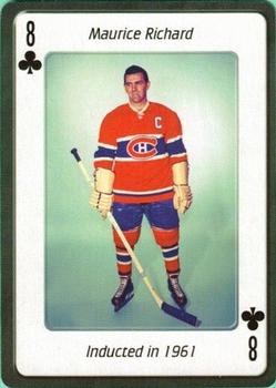 2006 Hockey Hall of Fame Playing Cards #8♣ Maurice Richard Front