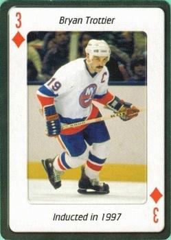 2006 Hockey Hall of Fame Playing Cards #3♦ Bryan Trottier Front