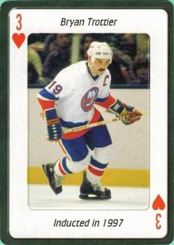2006 Hockey Hall of Fame Playing Cards #3♥ Bryan Trottier Front