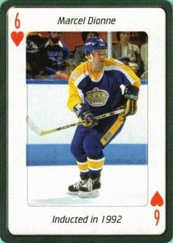 2006 Hockey Hall of Fame Playing Cards #6♥ Marcel Dionne Front