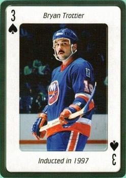 2006 Hockey Hall of Fame Playing Cards #3♠ Bryan Trottier Front