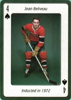 2006 Hockey Hall of Fame Playing Cards #4♠ Jean Beliveau Front
