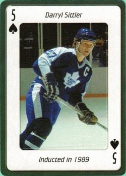 2006 Hockey Hall of Fame Playing Cards #5♠ Darryl Sittler Front
