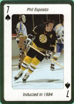2006 Hockey Hall of Fame Playing Cards #7♠ Phil Esposito Front