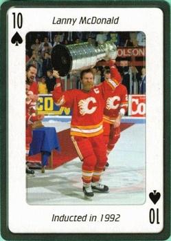 2006 Hockey Hall of Fame Playing Cards #10♠ Lanny McDonald Front
