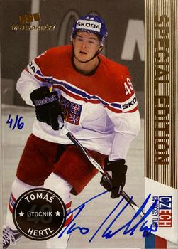 2022 Moje Karticky The Gamers - The Gamers Stars, Semistars, Goalies Autographs #14 Tomas Hertl Front