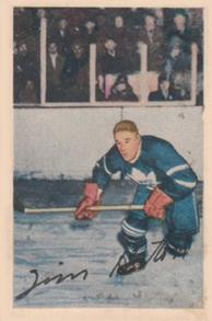 1952-53 Parkhurst #58 Tim Horton Front