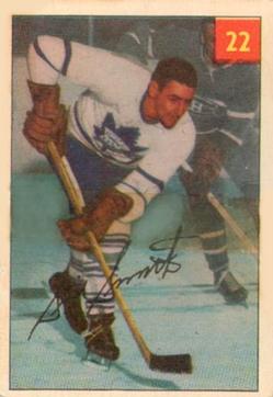 1954-55 Parkhurst #22 Sid Smith Front