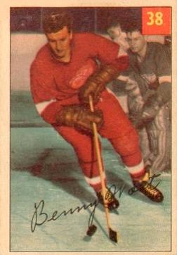 1954-55 Parkhurst #38 Benny Woit Front