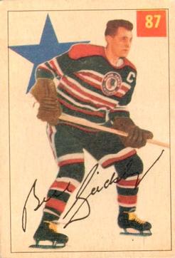 1954-55 Parkhurst #87 Bill Gadsby Front