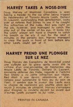 1954-55 Parkhurst #95 Doug Harvey Back