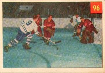 1954-55 Parkhurst #96 Terry Sawchuk / Ted Kennedy Front