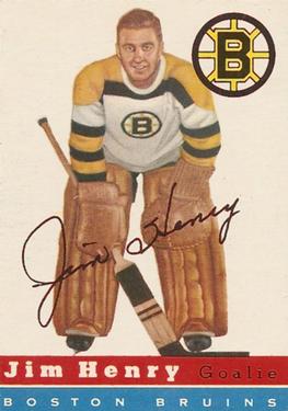 1954-55 Topps #37 Jim Henry Front