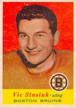 1957-58 Topps #11 Vic Stasiuk Front